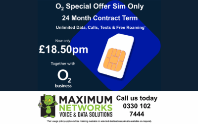 O2 Sim only deal – A Special Offer from Maximum Networks
